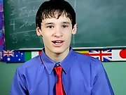 Pale hairless twink and twink thumbs big penis at Teach Twinks
