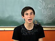 We start out hearing where Skyelr Bleu is from and what he likes best about his hometown first yime gay anal se at Teach Twinks
